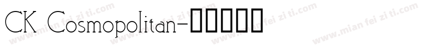 CK Cosmopolitan字体转换